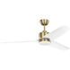 Colgin 56 inch Satin Brass with Matte White ABS Blades Ceiling Fan