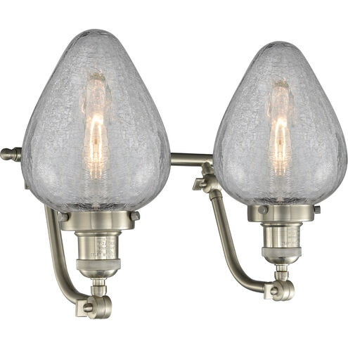 Franklin Restoration Geneseo 2 Light 18 inch Brushed Satin Nickel Bath Vanity Light Wall Light, Franklin Restoration