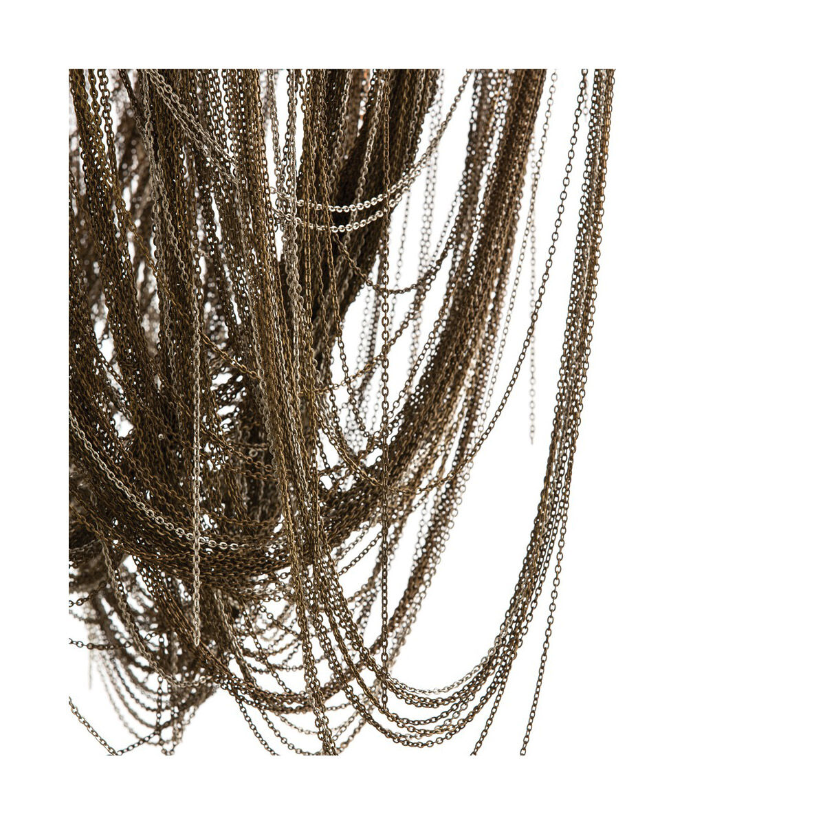 Layla 4 Light 36 inch Antique Brass and Nickel Chandelier Ceiling Light