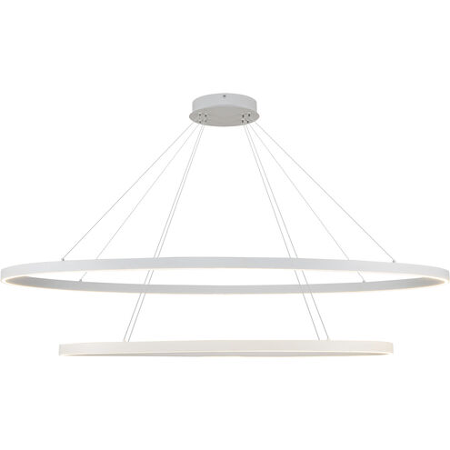 Ovale LED 28.25 inch White Chandelier Ceiling Light