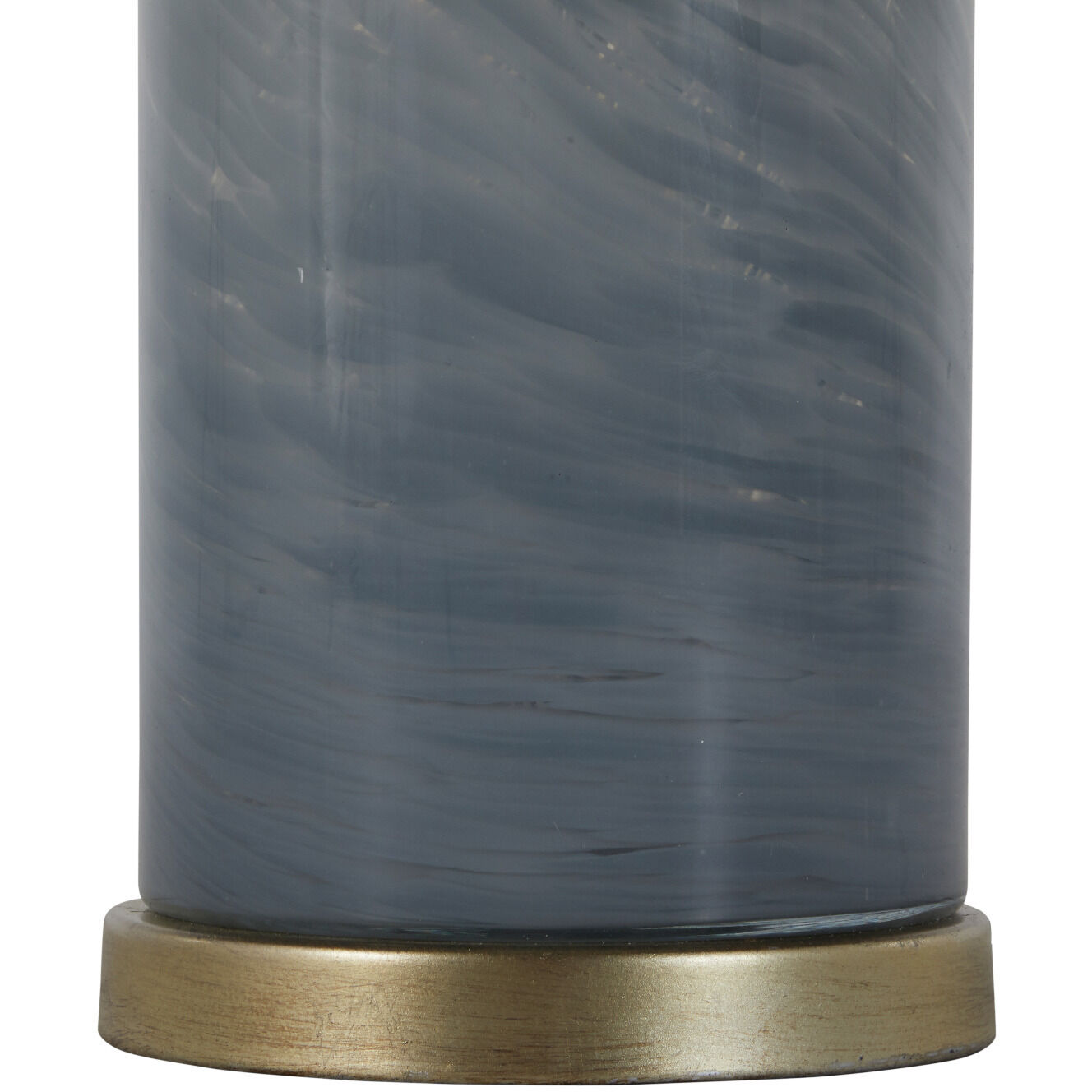 Ellington 28.5 inch Grey Swirled Glass / Champagne Table Lamp Portable Light