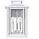 Wakefield 3 Light 17 inch White Lustre Outdoor Wall Lantern