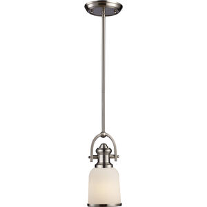Brooksdale 1 Light 5 inch Satin Nickel Mini Pendant Ceiling Light in Incandescent