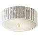Alexa Hampton Frank 3 Light 15 inch Plaster White Flush Mount Ceiling Light, Large