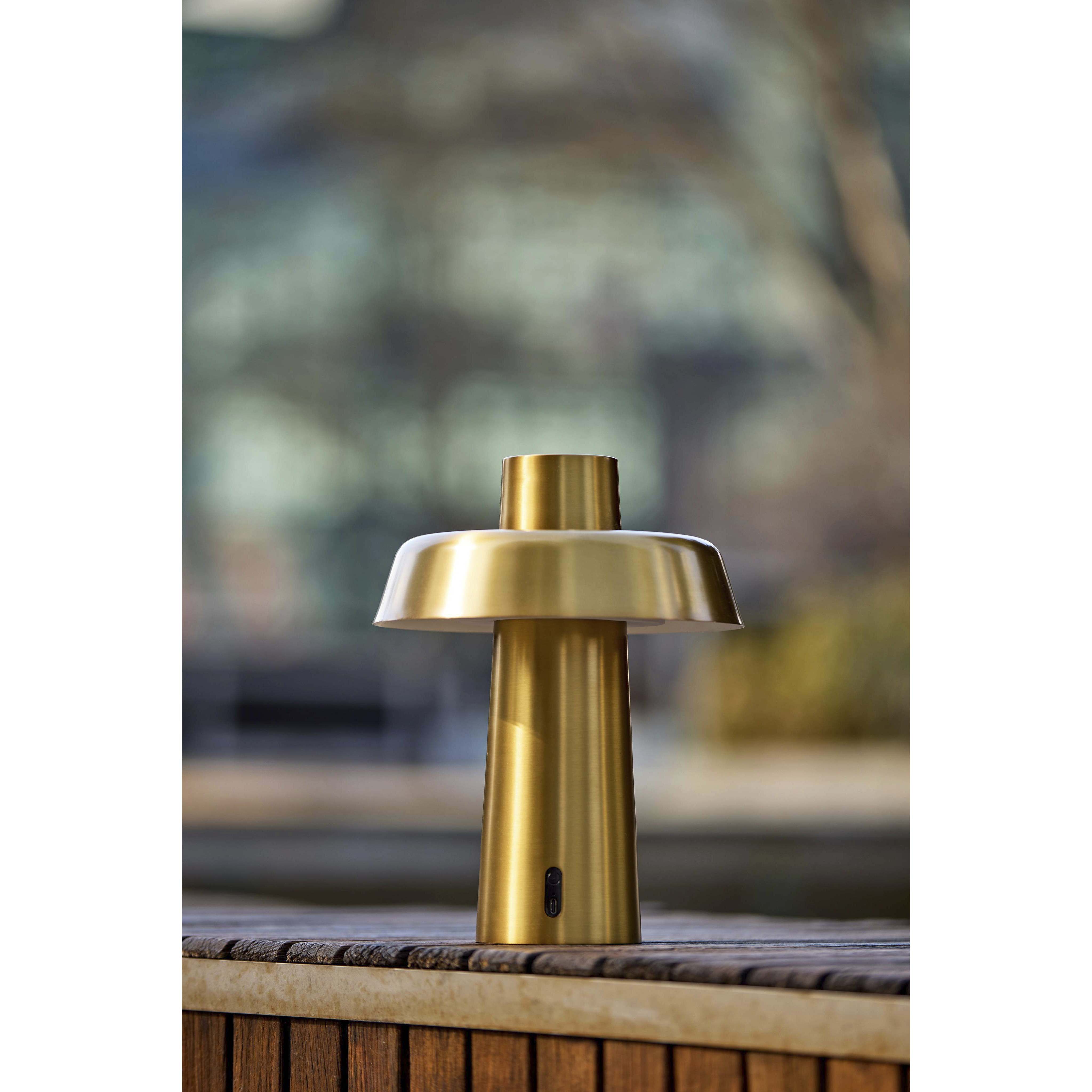 Pirlo 11.75 inch 4.00 watt Antique Brass Cordless Table Lamp Portable Light, ADS360