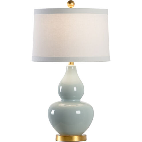 Chelsea House 27 inch 100.00 watt Celadon Glaze/Antique Gold Leaf Table Lamp Portable Light