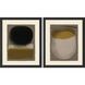 Abstract Collection Black Block Contemporary Framed Art
