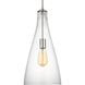 Arilda 1 Light 9 inch Brushed Nickel Pendant Ceiling Light
