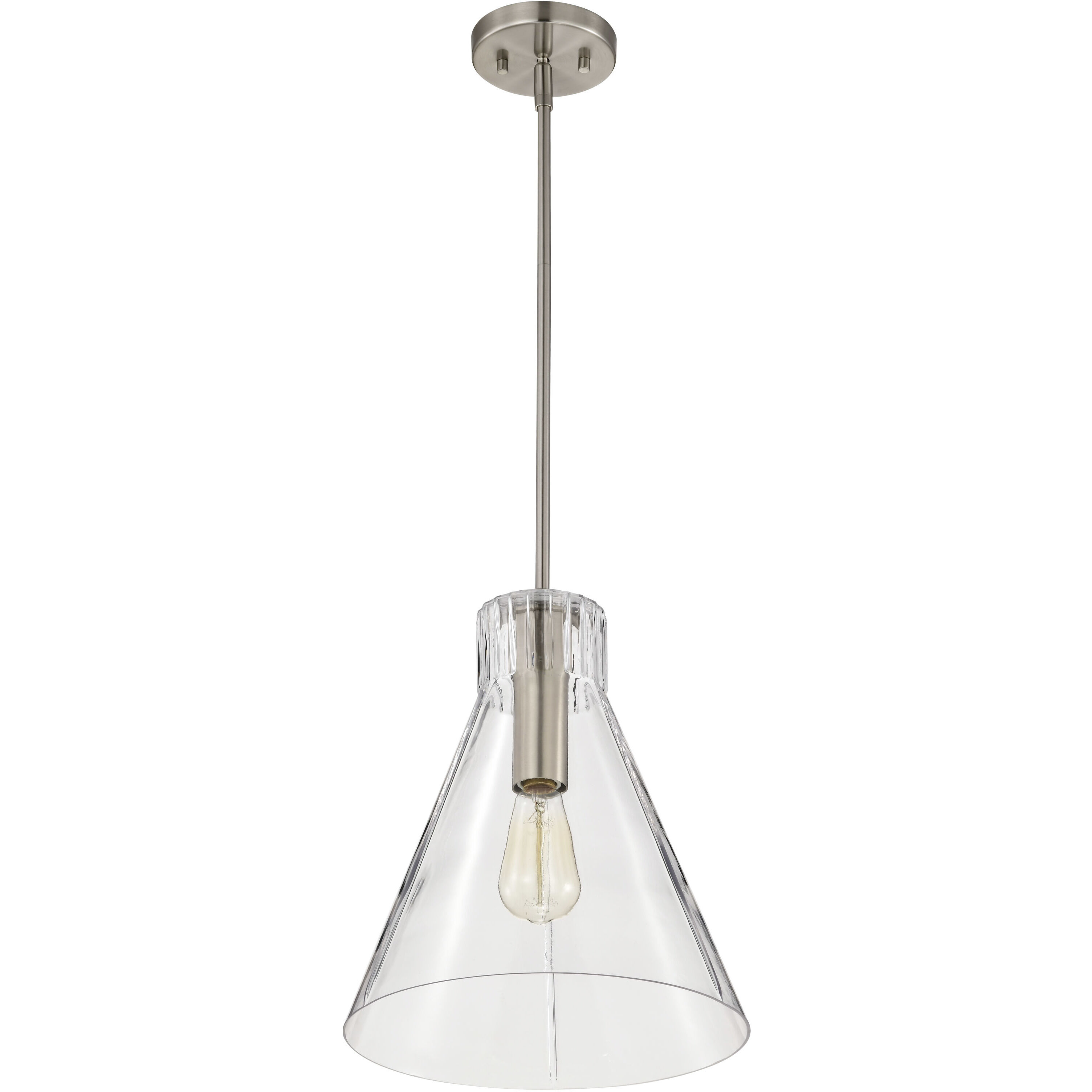 Gianna 12 inch Brushed Nickel Pendant Ceiling Light