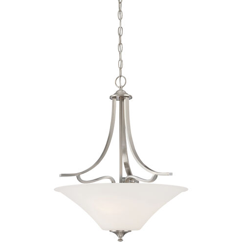Treme 3 Light 20 inch Brushed Nickel Pendant Ceiling Light