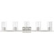 Clarion 5 Light 42 inch Brushed Nickel Vanity Sconce Wall Light