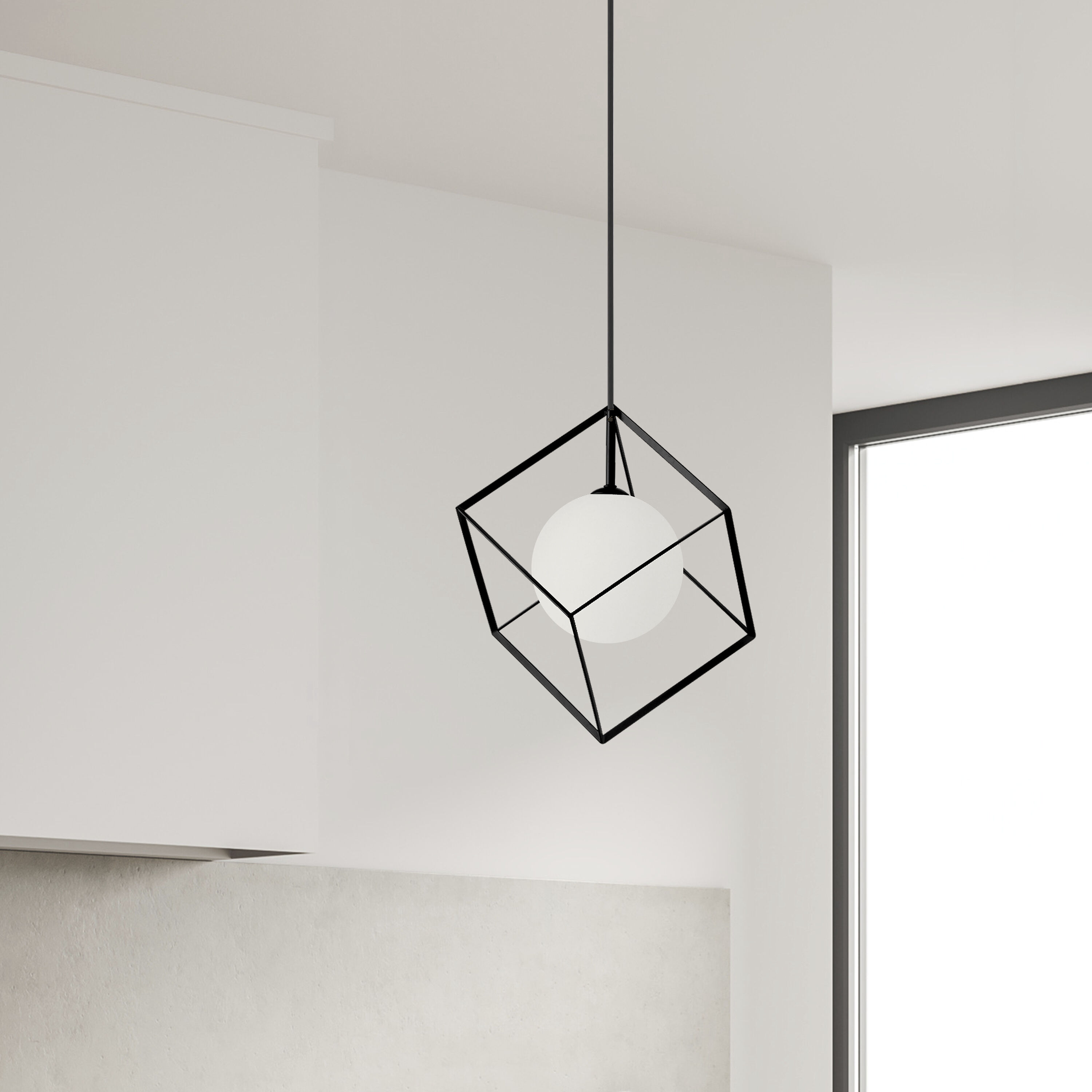 Thomson 1 Light 11 inch Matte Black Pendant Ceiling Light