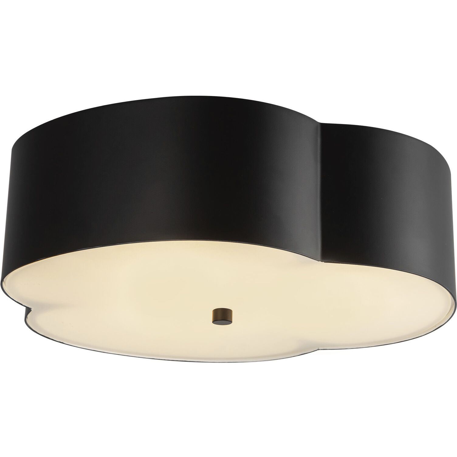 Alora Mood Adella 3 Light 14.13 inch Matte Black Flush Mount Ceiling Light