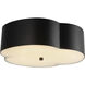 Alora Mood Adella 3 Light 14.13 inch Matte Black Flush Mount Ceiling Light