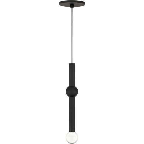 Sean Lavin Guyed LED Nightshade Black Pendant Ceiling Light, Integrated LED