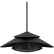 Hiro 1 Light 20 inch Matte Black Pendant Ceiling Light, Extra Large