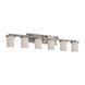 Limoges LED 45 inch Brushed Nickel Bath Bar Wall Light in 4200 Lm LED, Sawtooth, Dakota