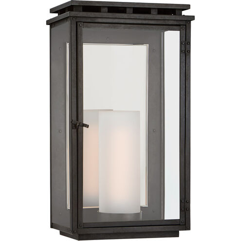 Chapman & Myers Cheshire 1 Light 17.75 inch Aged Iron Outdoor Wall Lantern, Medium