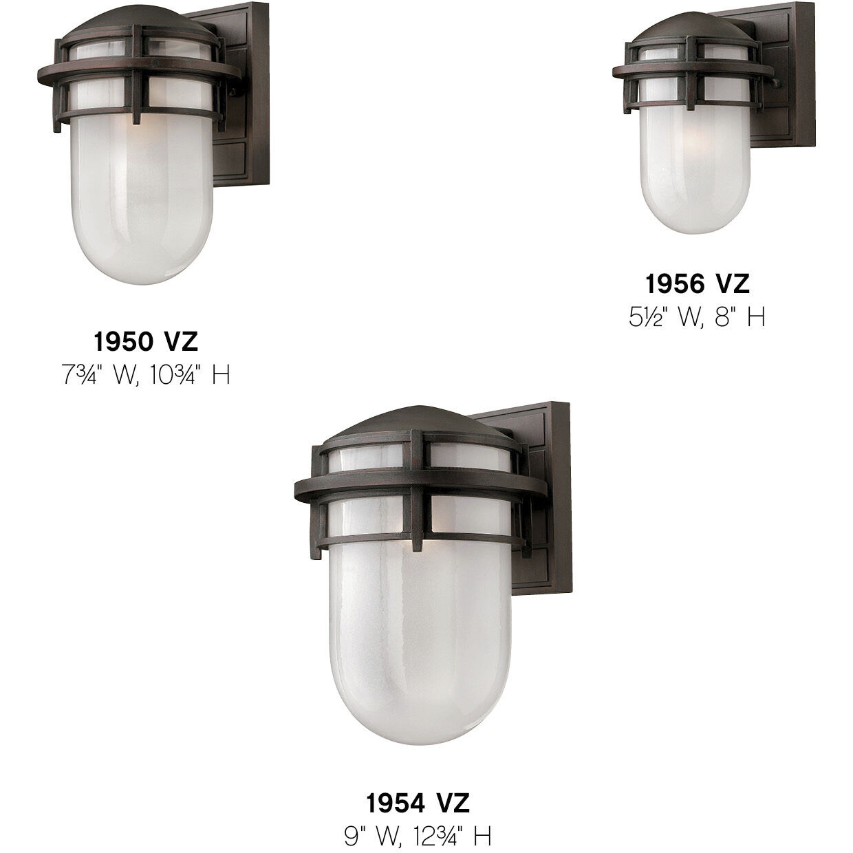 Reef Outdoor Wall Mount Lantern in Victorian Bronze, Small