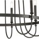 Wickshire 9 Light 34 inch Matte Black Chandelier Ceiling Light
