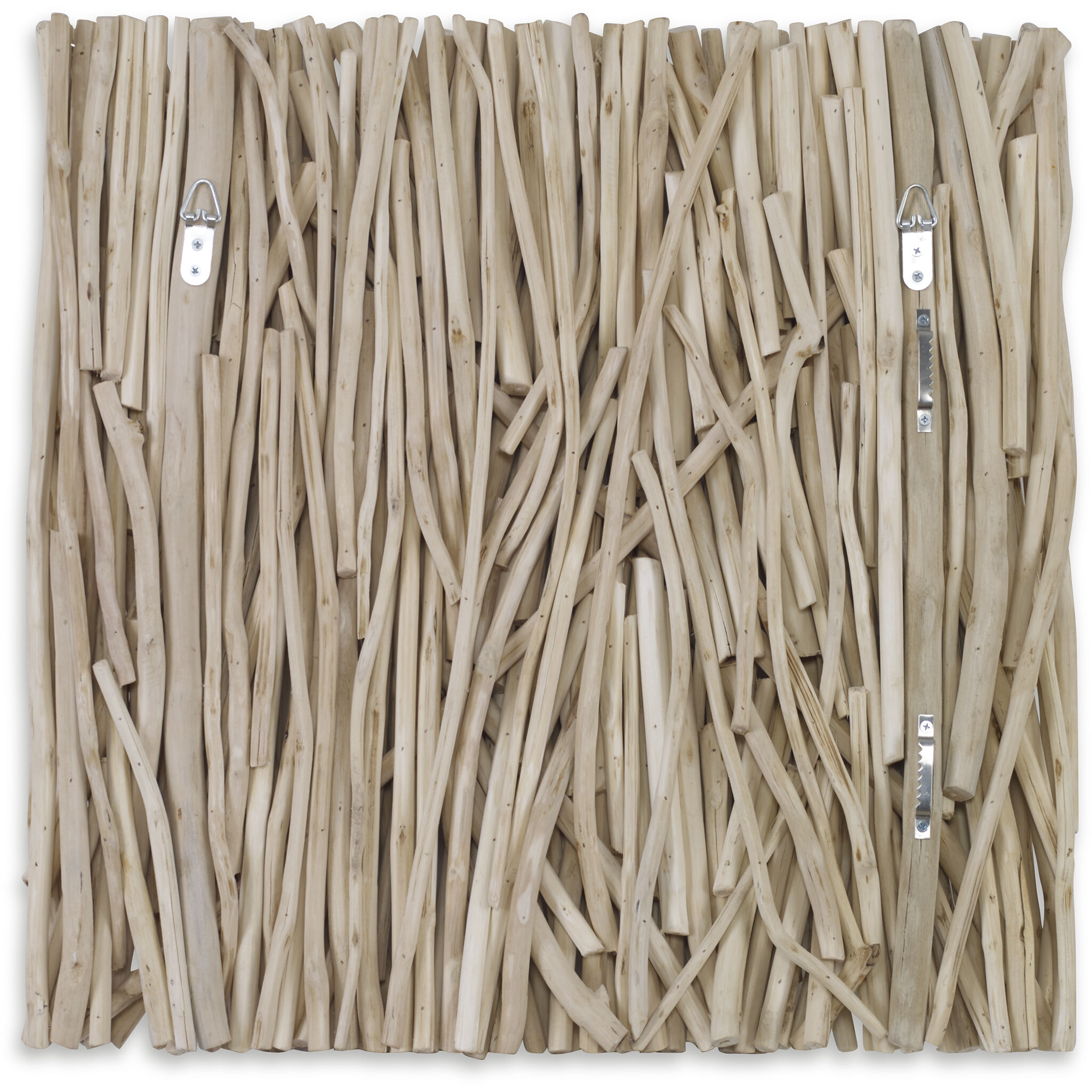 Gathered Teak Bleached Wall Decor