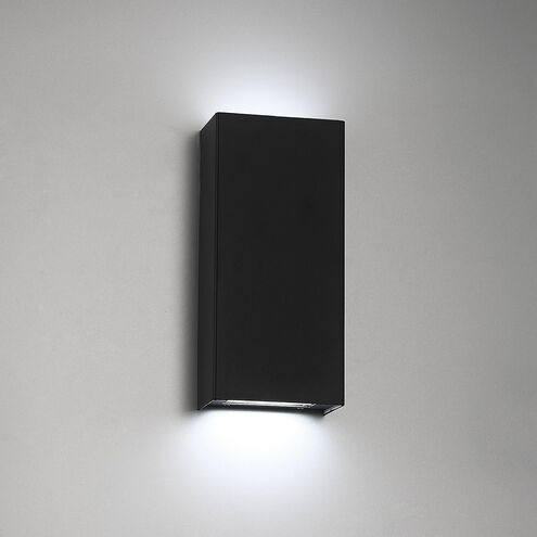 Blok LED 3 inch Black Sconce Wall Light in 12in, dweLED