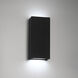 Blok LED 3 inch Black ADA Wall Sconce Wall Light, dweLED