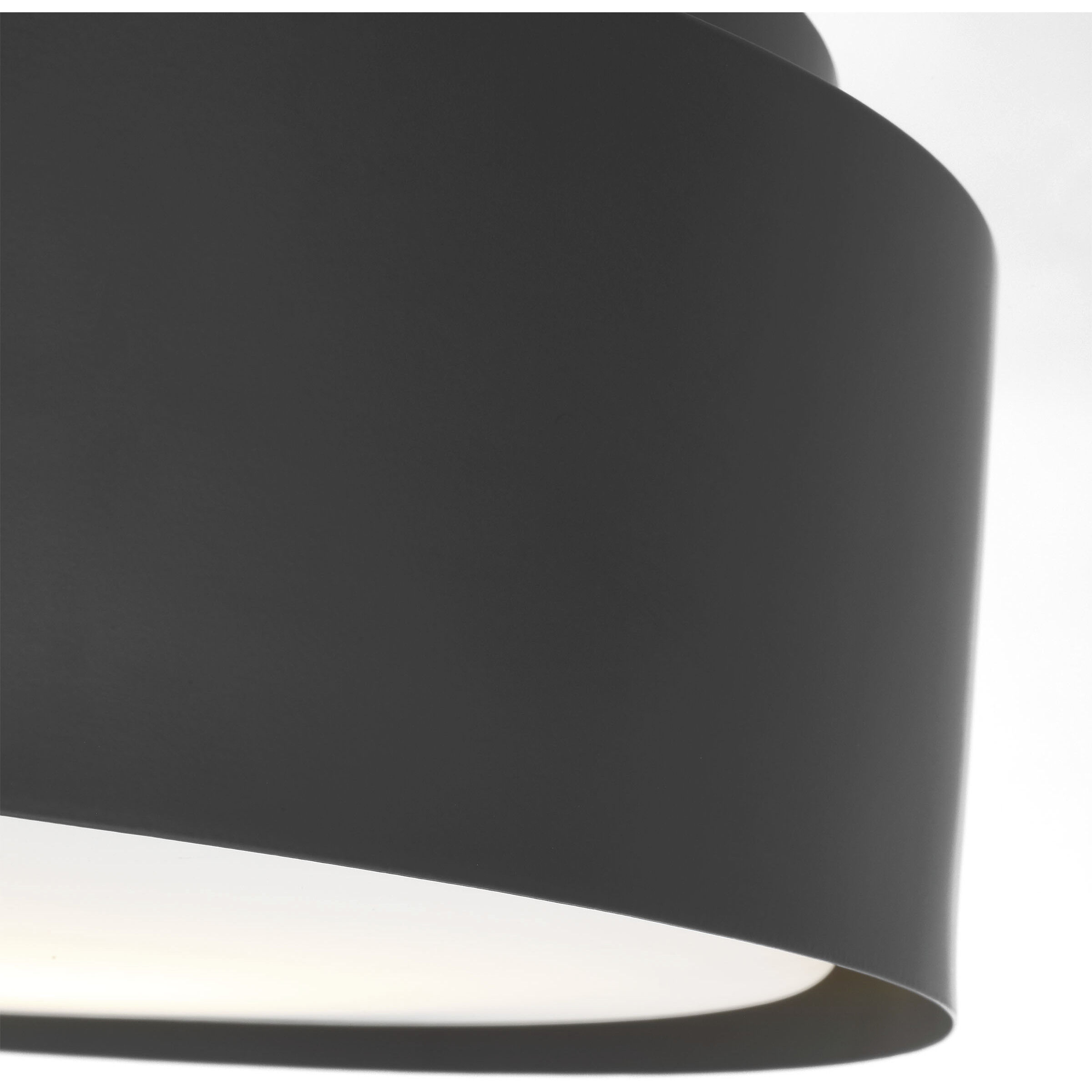 Drew & Jonathan Dartmore 3 Light 18 inch Midnight Black Flush Mount Ceiling Light, Large