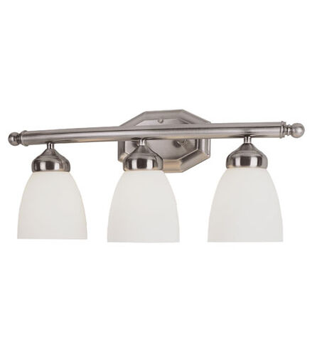 Ashlea 3 Light 22 inch Brushed Nickel Vanity Bar Wall Light