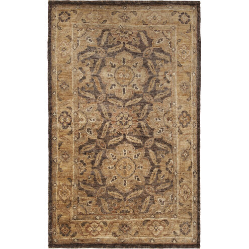 Scarborough 96 X 60 inch Dark Brown, Camel, Olive, Burgundy, Khaki Rug
