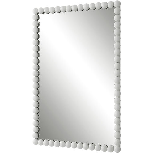 Serna 30 X 21 inch Matte White Mirror