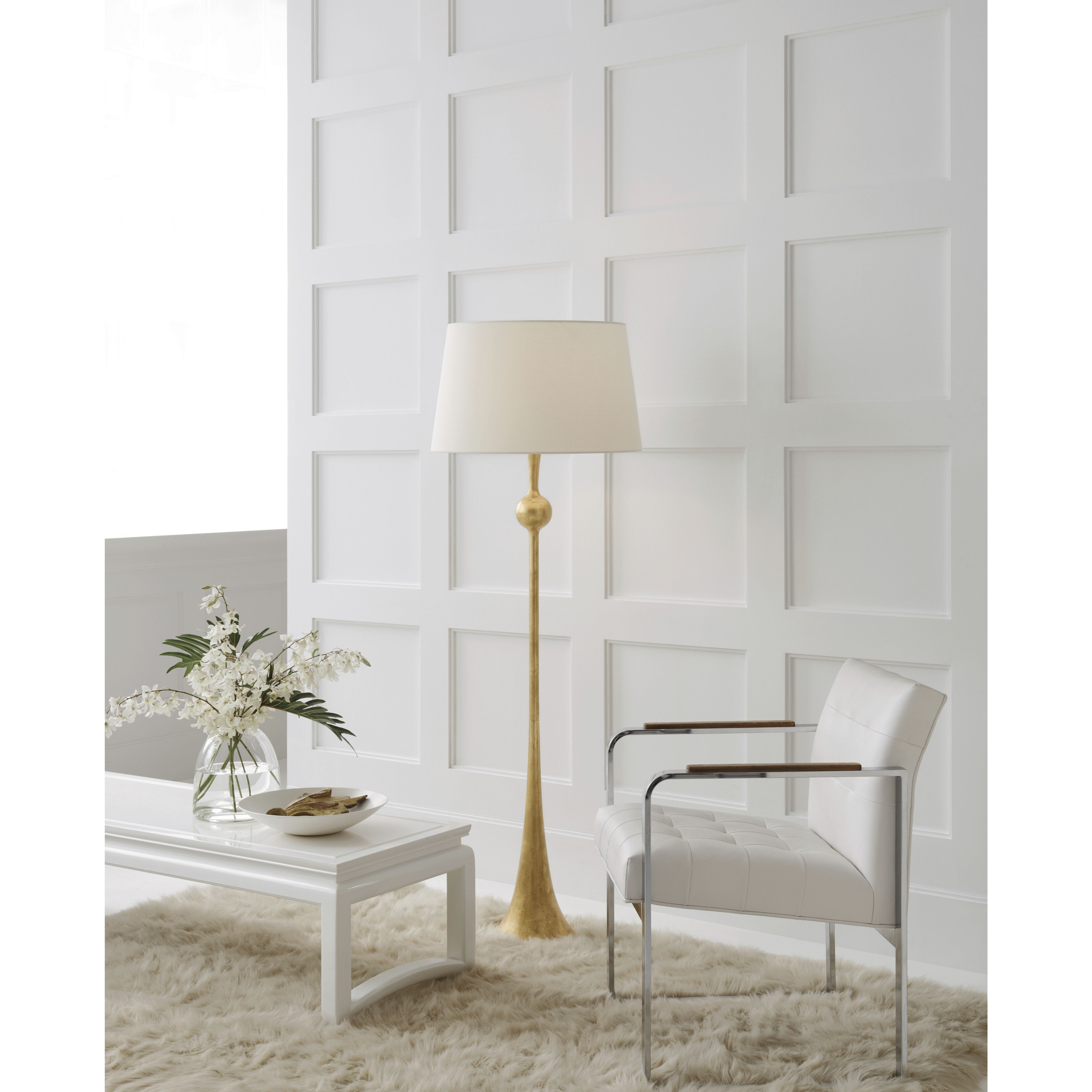 AERIN Dover 63.5 inch 150.00 watt Gild Floor Lamp Portable Light