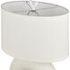 Flection 25 inch 150.00 watt Dry White Table Lamp Portable Light