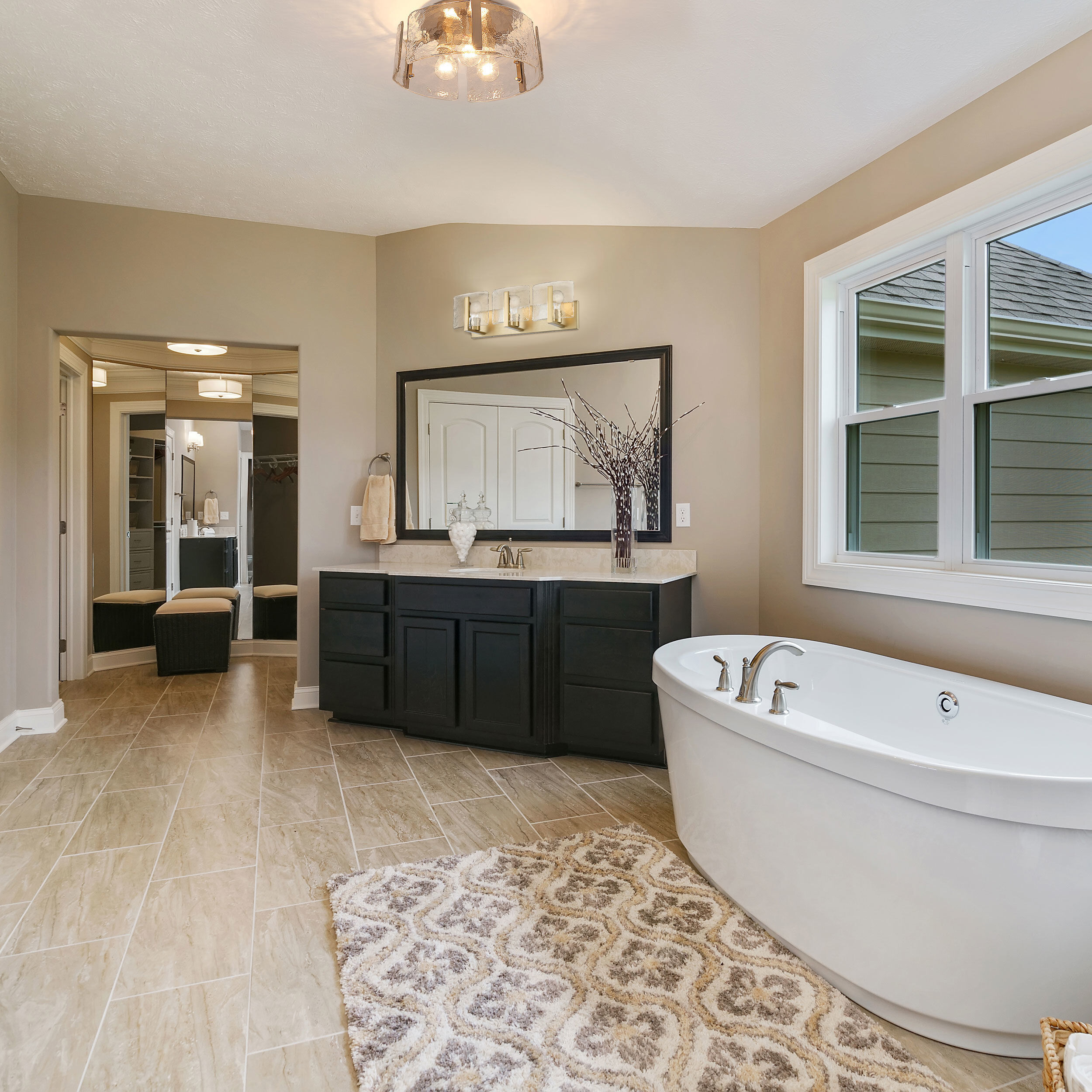 Aenon Vanity Wall Light in Brushed Champagne Brass