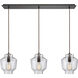 Barrel Linear Pendant Ceiling Light in 3