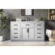 Alden 60 X 35 inch Grey Bathroom Vanity Cabinet