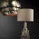 Calypso 4 Light 30 inch Champagne Leaf w/ Gold Leaf Trim Three Tier Chandelier Ceiling Light