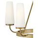 Selma 5 Light 24 inch Gold Chandelier Ceiling Light