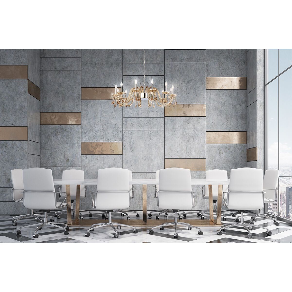 Ferrero 108 Light 42 inch Chrome Chandelier Ceiling Light