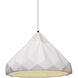 Radiance Collection LED 12 inch Matte Black and Matte White and White Pendant Ceiling Light
