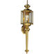BrassGUARD 1 Light 29 inch Polished Brass Outdoor Wall Lantern