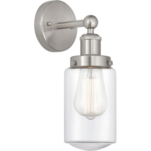 Dover 1 Light 6.5 inch Brushed Satin Nickel Sconce Wall Light