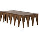 Zelenko 62 X 32 inch Dark Walnut Coffee Table