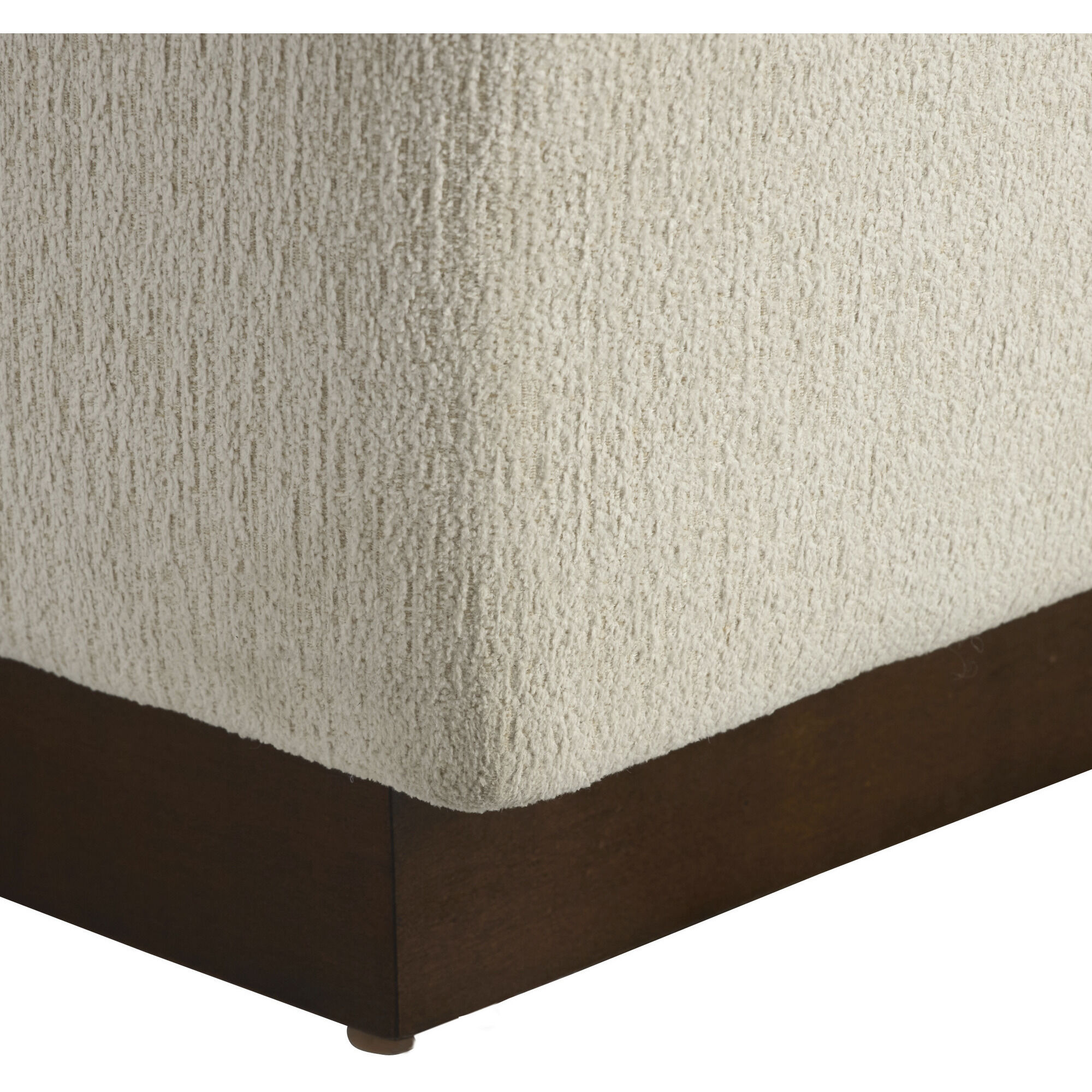 Islander Vanilla and Dark Walnut Sofa, Right