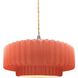 Radiance 1 Light 14.5 inch Gloss Blush and Brushed Nickel Pendant Ceiling Light