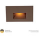 Tyler 12 2 watt Solid Brass Coated in Bronze Step and Wall Lighting in Amber, Bronzed Brass, WAC Landscape