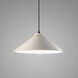Radiance Collection 1 Light 11.75 inch Matte White with Dark Bronze Pendant Ceiling Light