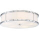 ML LED 20 inch Chrome Flush Mount Ceiling Light