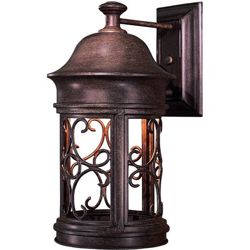 Sage Ridge 1 Light 16 inch Vintage Rust Outdoor Wall Mount, Great Outdoors