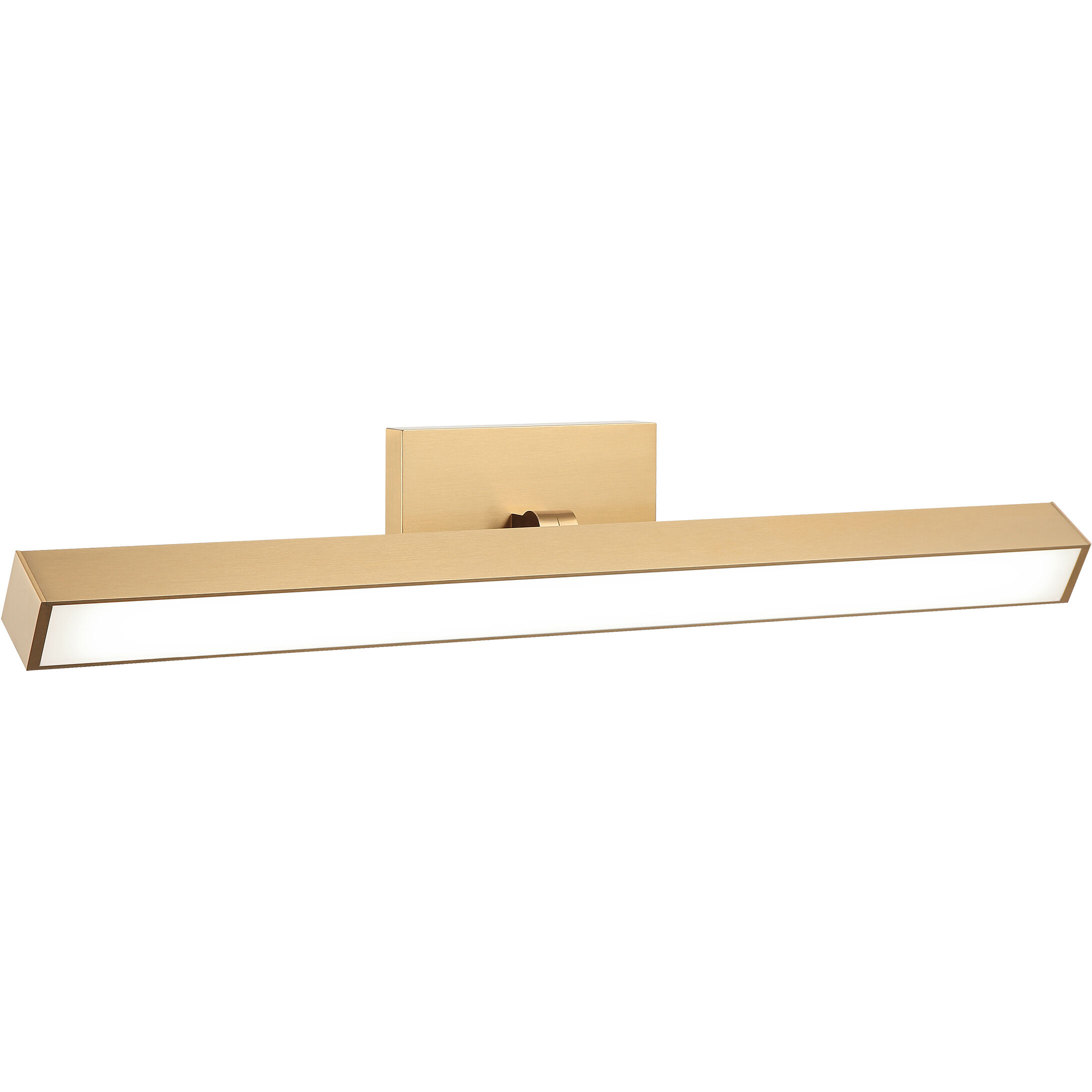 Parallel LED 23 inch Aged Gold Brass Wall Sconce Wall Light